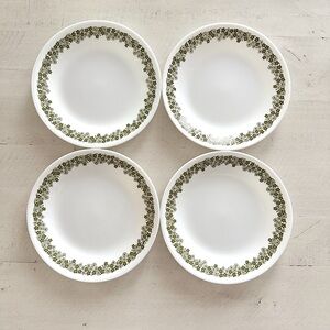 VINTAGE Pyrex Spring Blossom Saucer Plates x 4